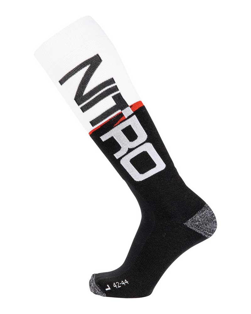 Nitro Cloud 3 Black White Snow Socks
