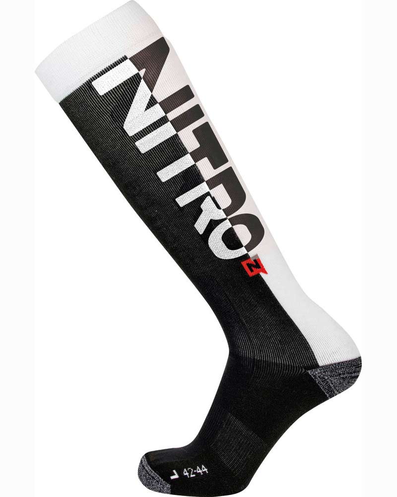 Nitro Cloud 3 Men'S White - Black Snow Socks