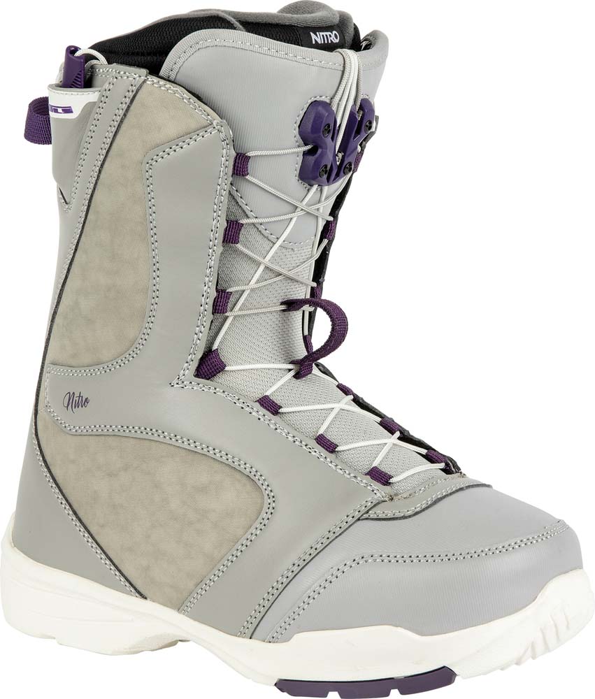 Nitro Flora Tls Grey-Purple Women's Snowboard Boots