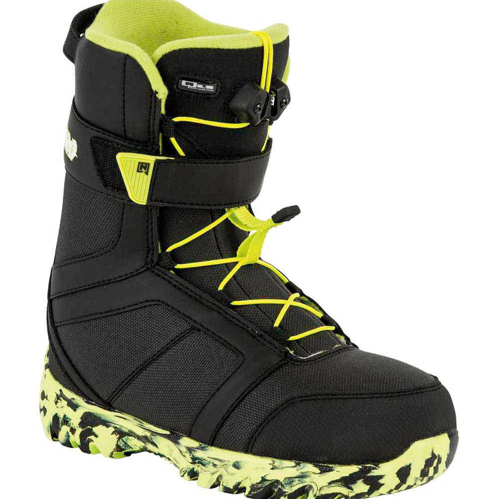 Nitro Rover Qls Black Lime Youth Snowboard Boots