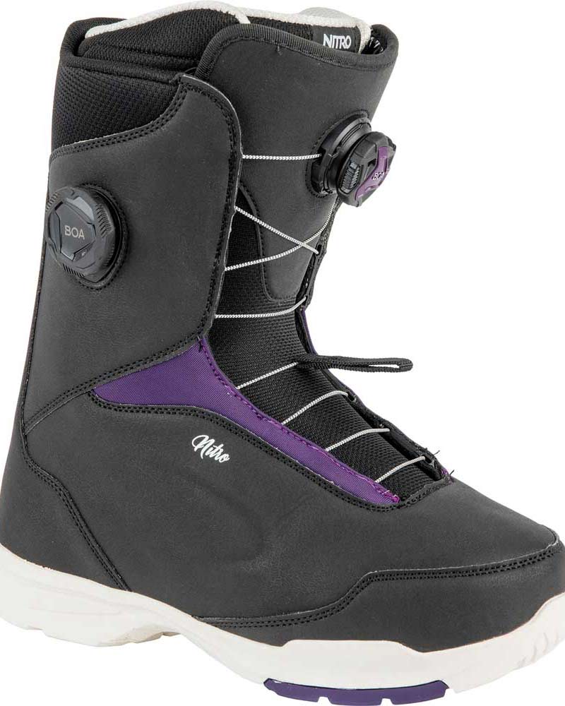 Nitro Scala Boa Black - Purple Women's Snowboard Boots