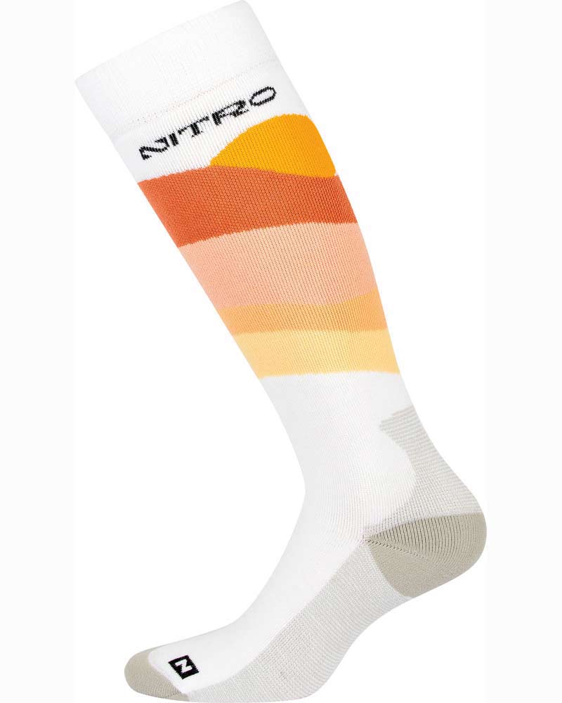 Nitro Women'S Cloud 3 White - 5 Brown Tones Women's Snow Socks