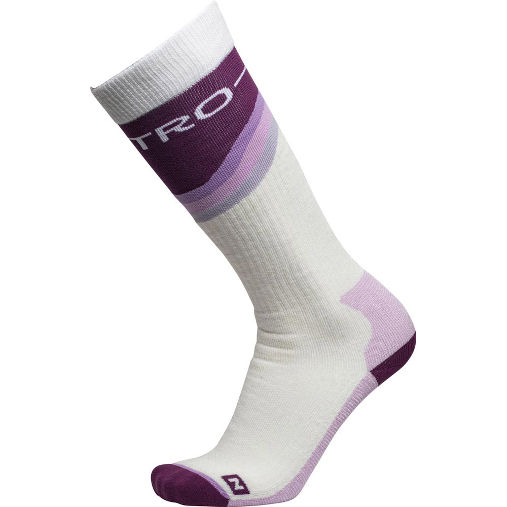 Nitro Womens Cloud 5 White Purple Tones Snow Socks