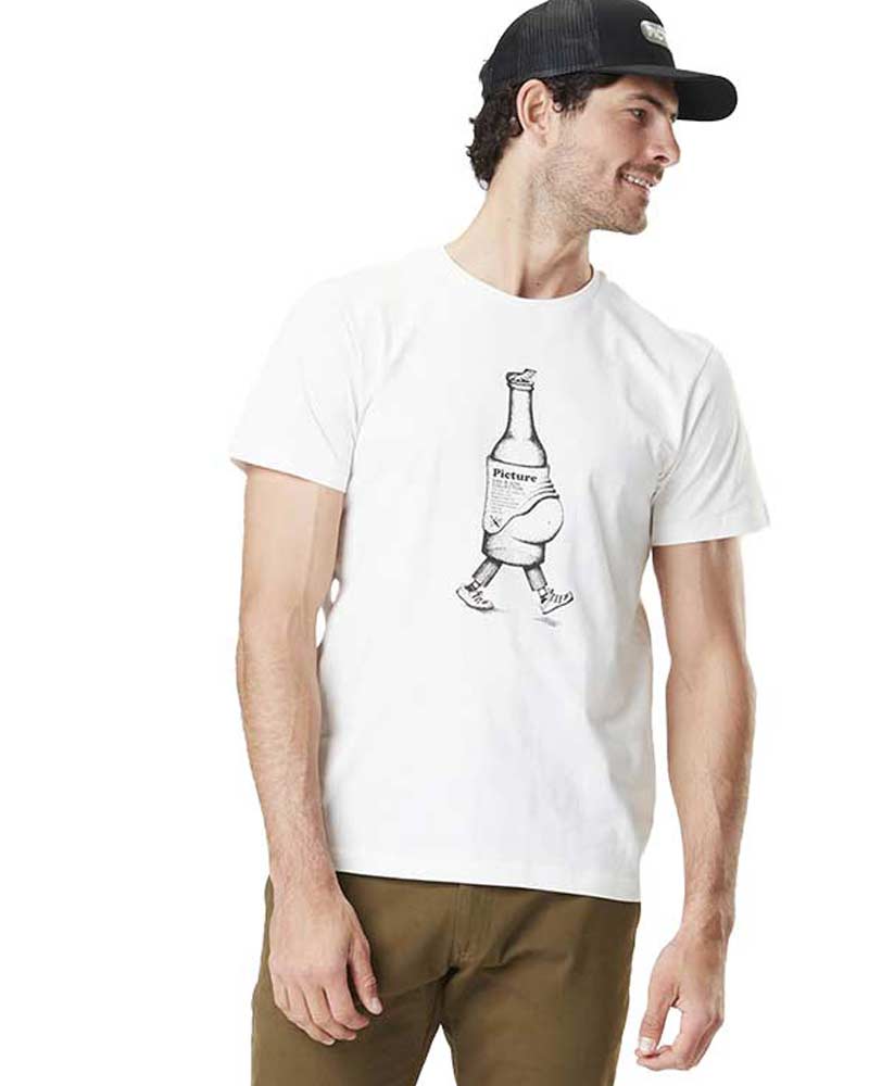 Picture D&S Beer Belly Tee Natural White Ανδρικό T-Shirt