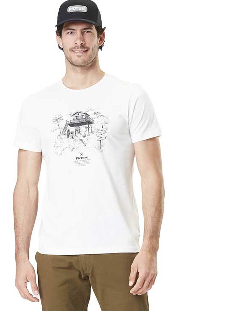 Picture D&S Surf Cabin Tee Natural White Men's T-Shirt