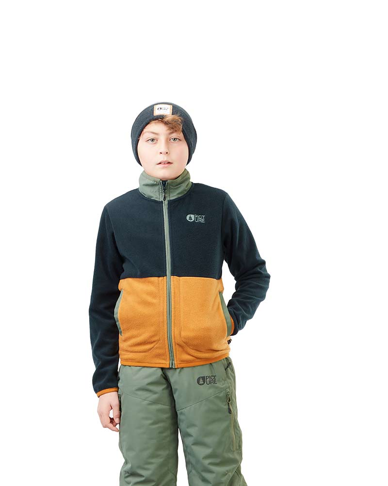 Picture Pipo Youth Fleece Cathay Spice-Dark Blue Kids Midlayer