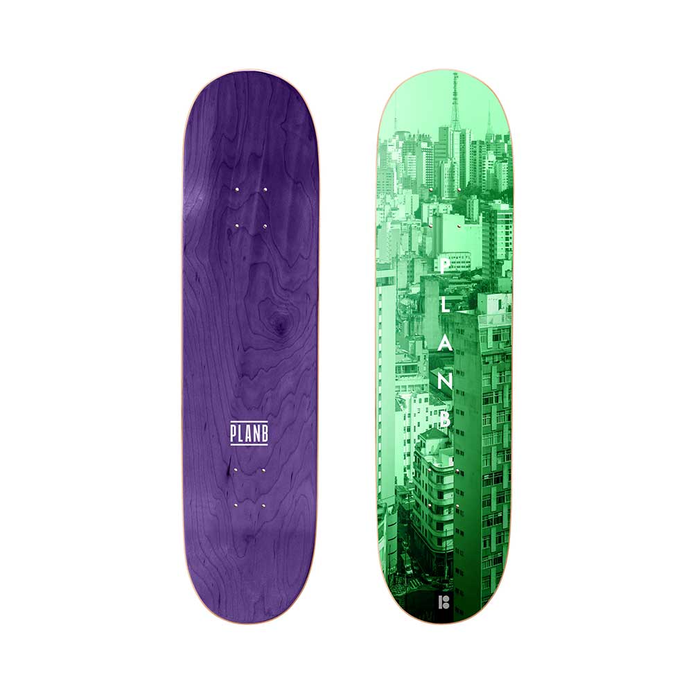 Plan B City Life Brazil 8.0'' Skateboard Deck