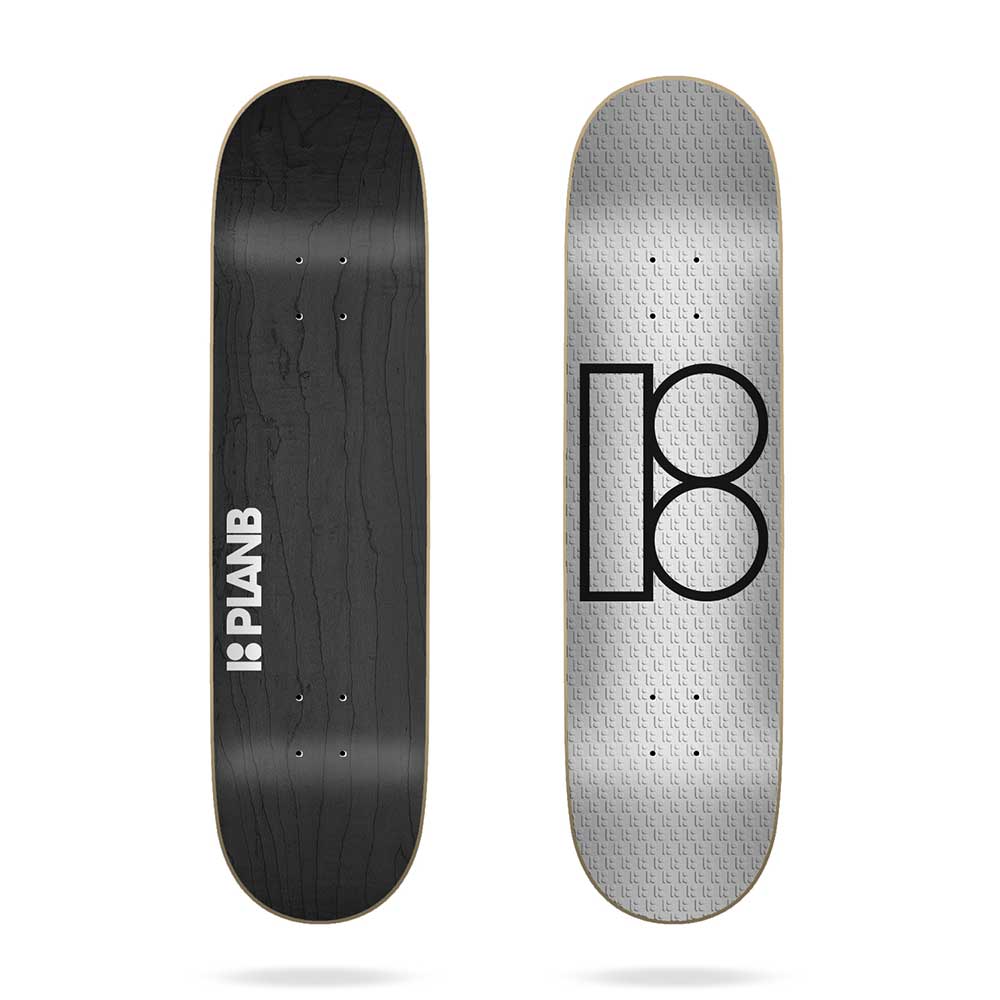 Plan B Foil D&B Classic Silver 8.25'' Skateboard Deck