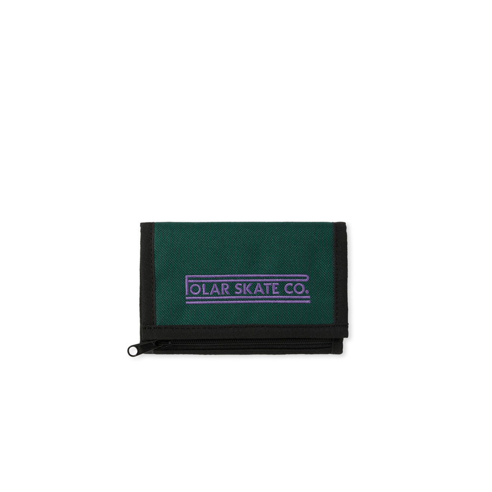 Polar Skate Co. Key Wallet Stretch Logo Dark Green