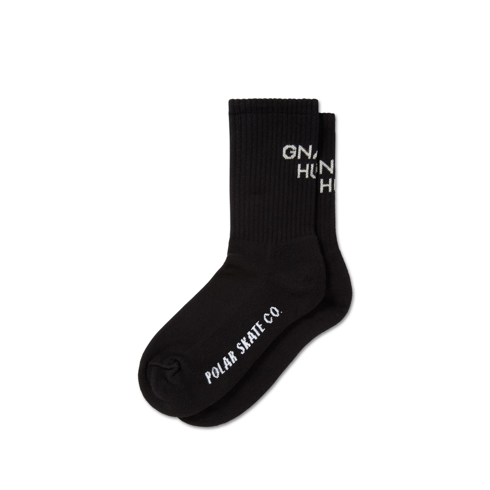 Polar Skate Co. Rib Socks Gnarly Huh! Black Κάλτσες