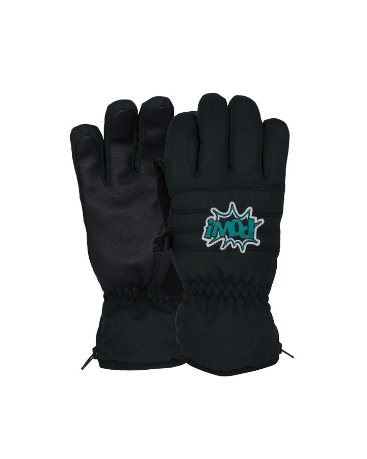 Pow Grom Black Youth Gloves