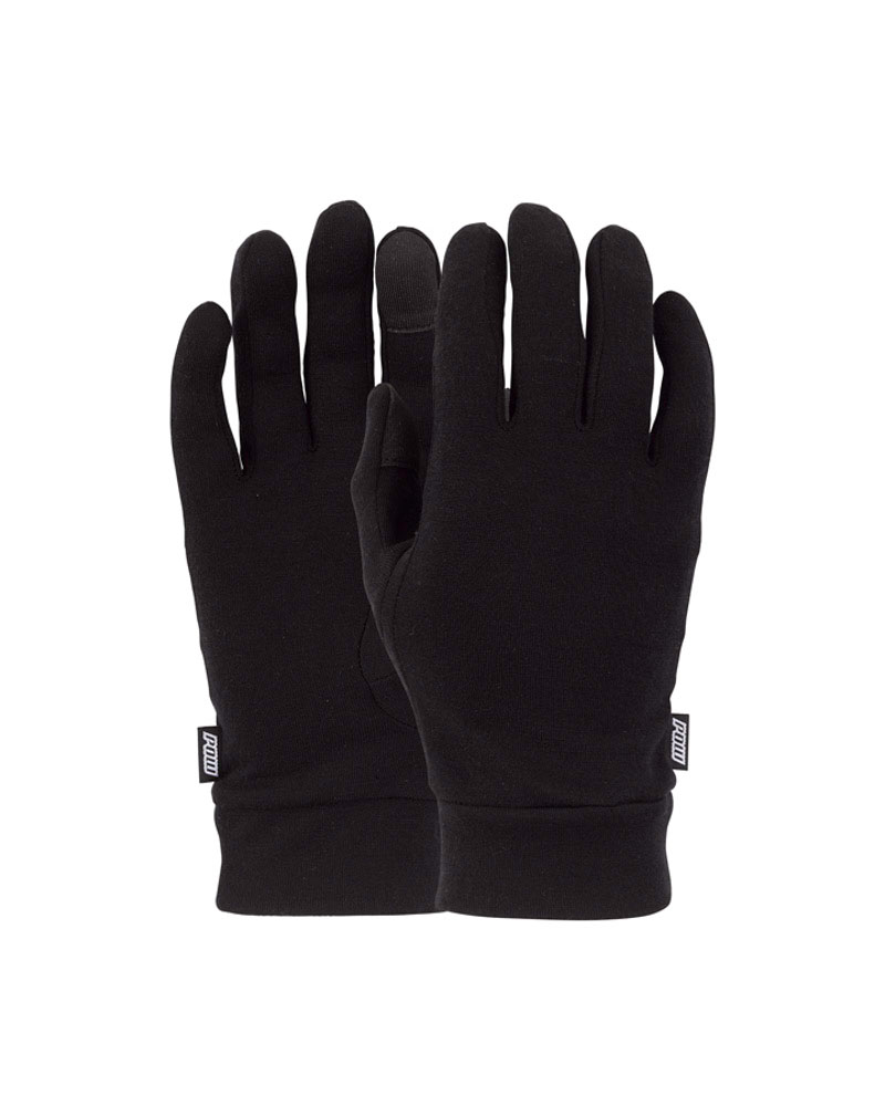 Pow Merino Black Liner Glove
