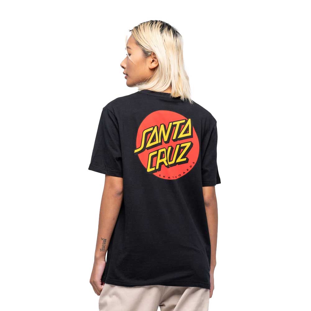 Santa Cruz Classic Dot Chest Black Women's T-Shirt