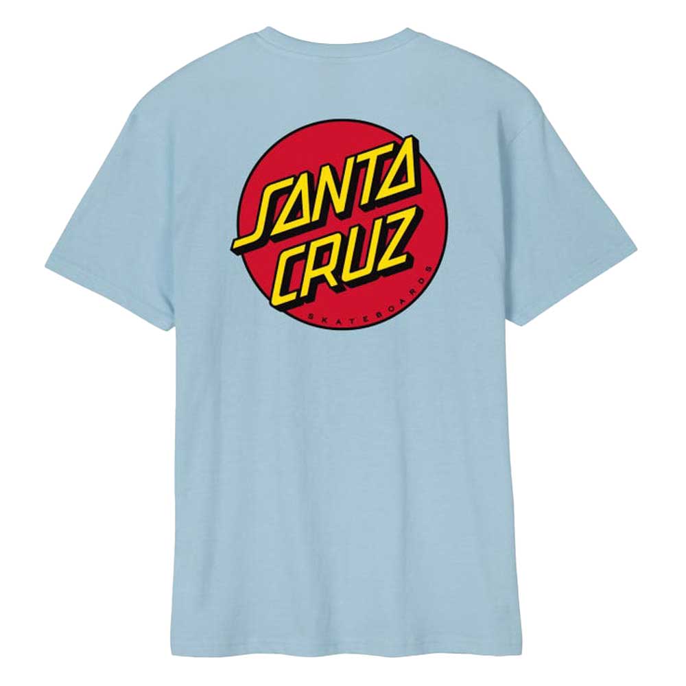 Santa Cruz Classic Dot Chest T-Shirt Sky Blue Men's T-Shirt