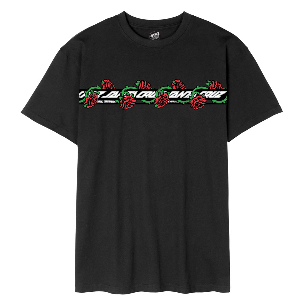 Santa Cruz Dressen Roses Ever-Slick T-Shirt Black Ανδρικό T-Shirt