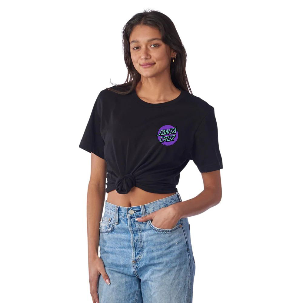 Santa Cruz X Thrasher Diamond Dot S/S Boyfriend Black Γυναικείο T-shirt