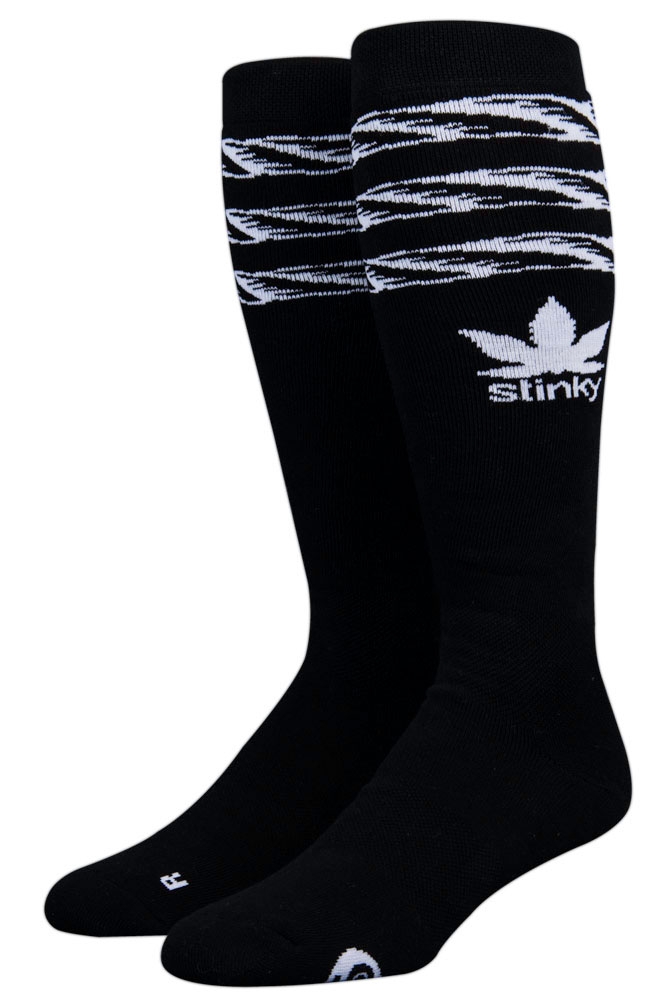 Stinky Olympic Medalists Black Snow Socks