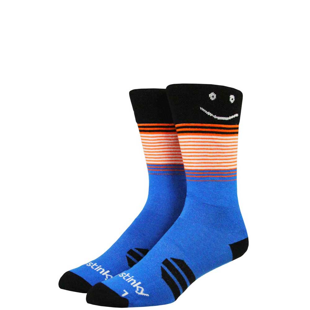Stinky Socks Behave Blue Smile Socks