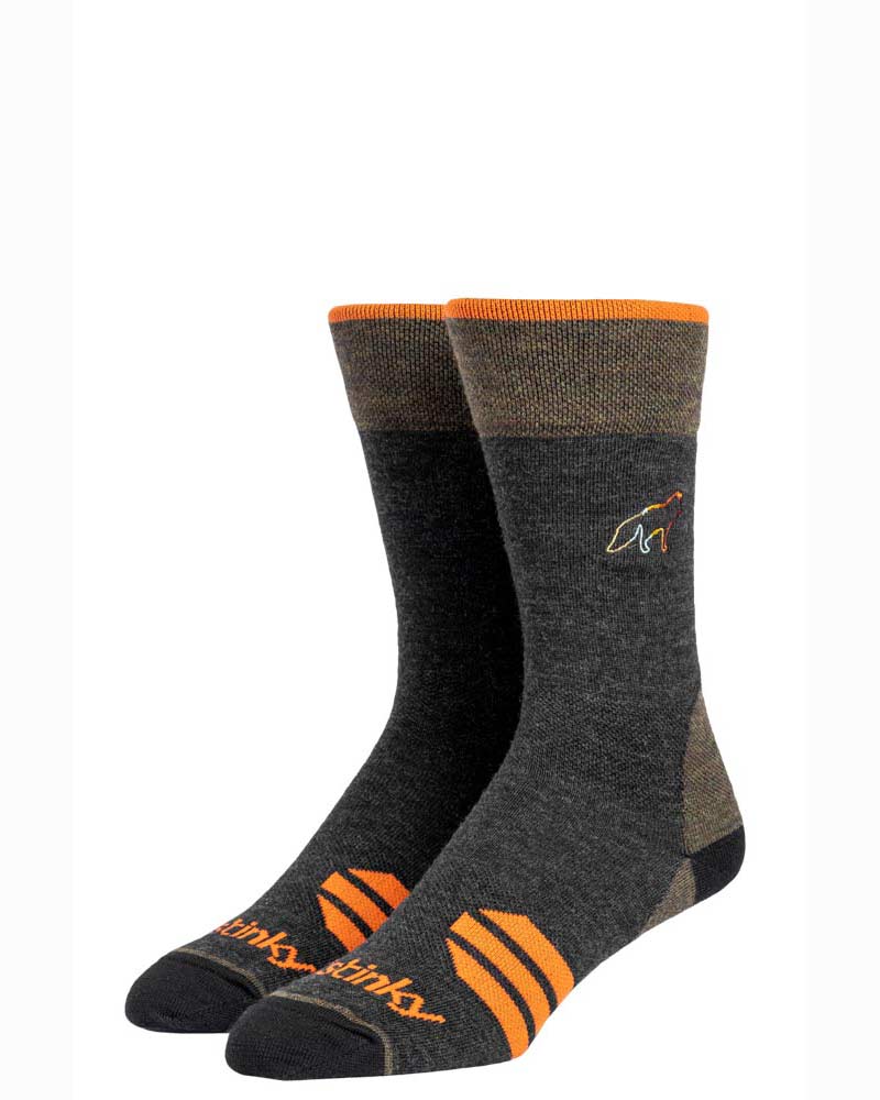 Stinky Socks Fox Crew Gray Gray Κάλτσες