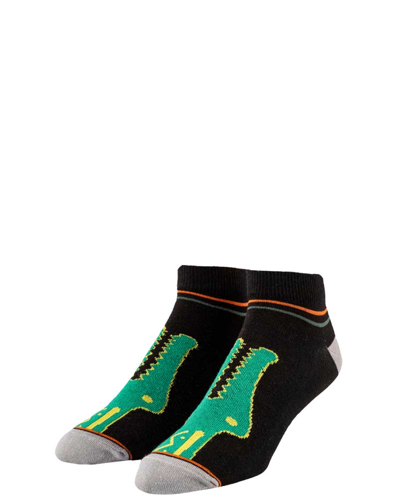 Stinky Socks Gator Black Green Socks
