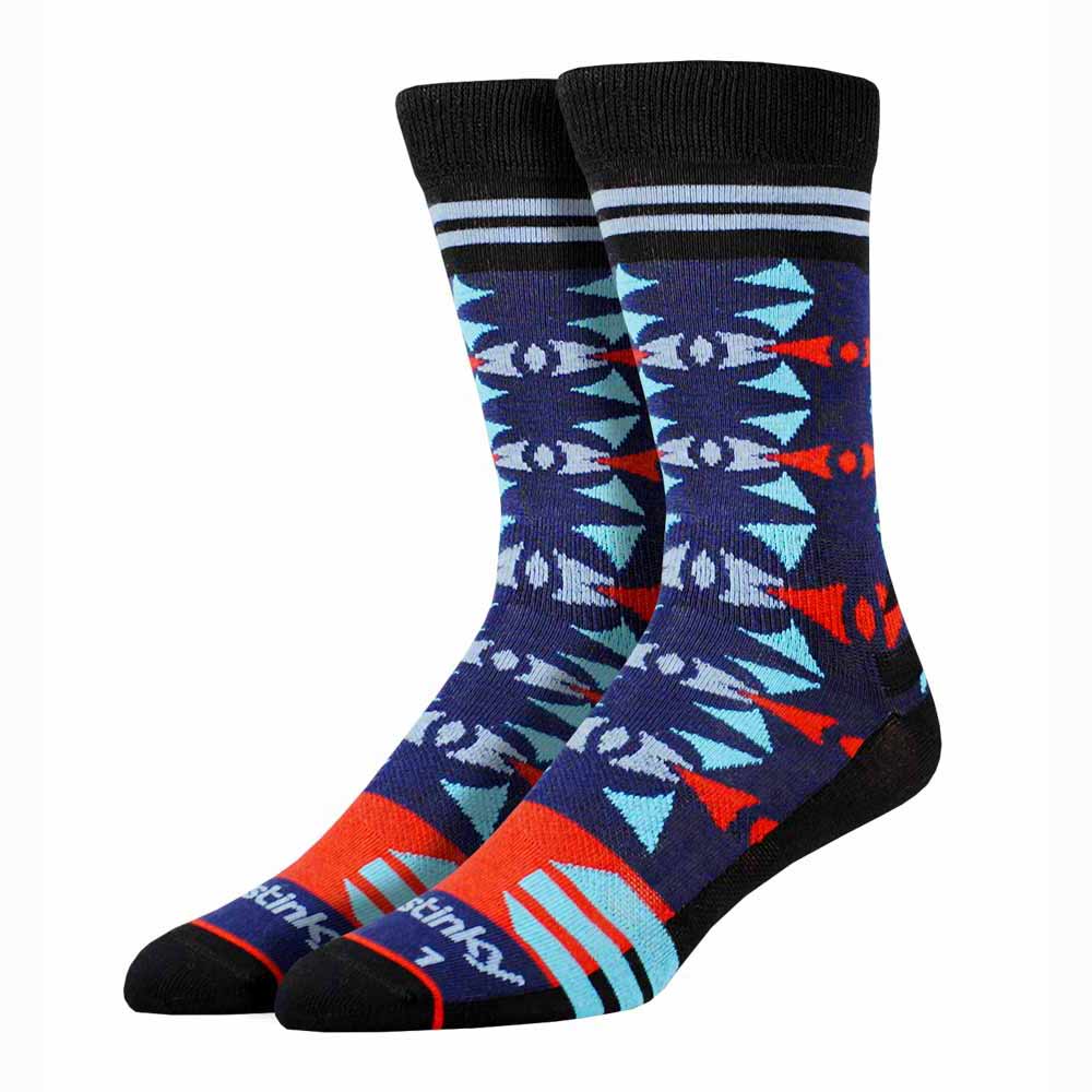 Stinky Socks Kaleidoscope Ocean Blue Socks