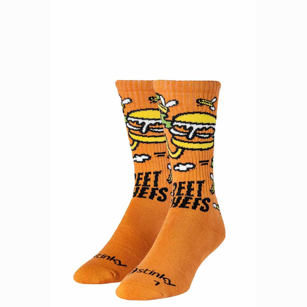 Stinky Socks Street Cefs X Stinky Burger Gold Κάλτσες