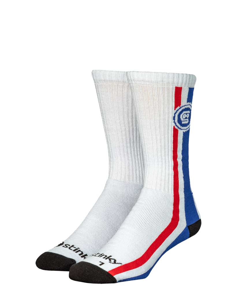 Stinky Socks Thrift Gem White Blue Socks