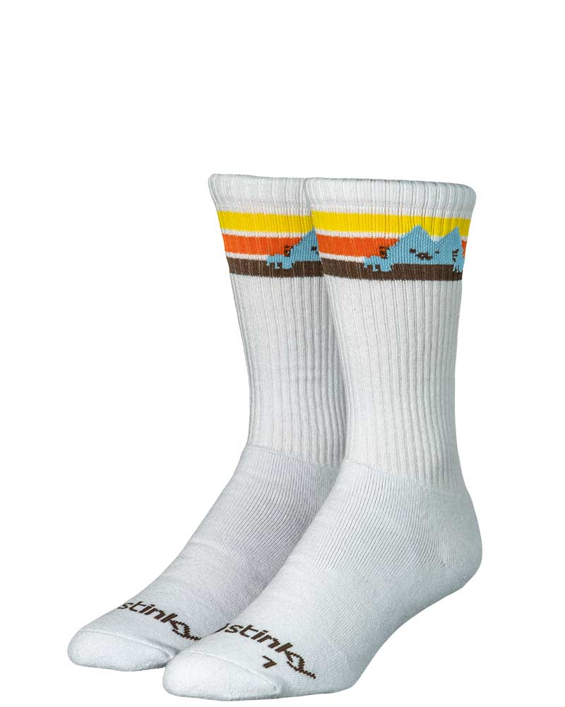 Stinky Socks x Leon Karssen Retro White Κάλτσες