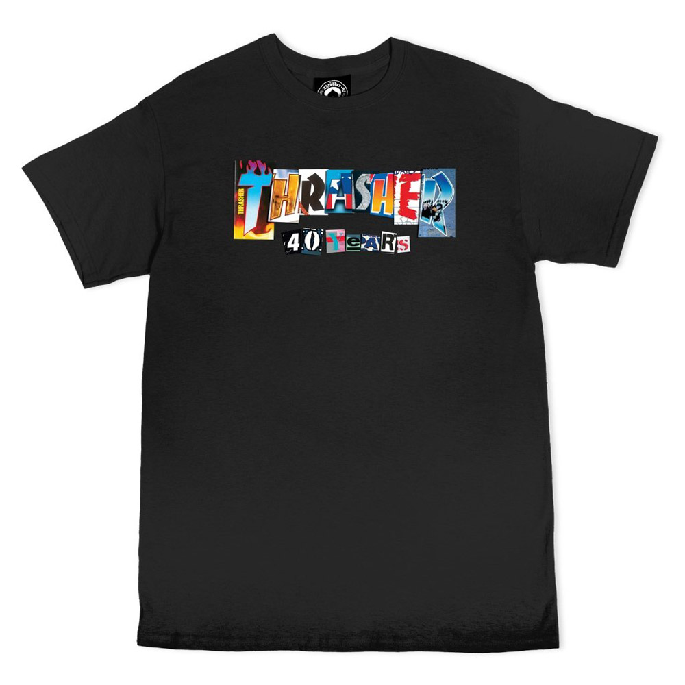 Thrasher 40 Years Black Ανδρικό T-Shirt