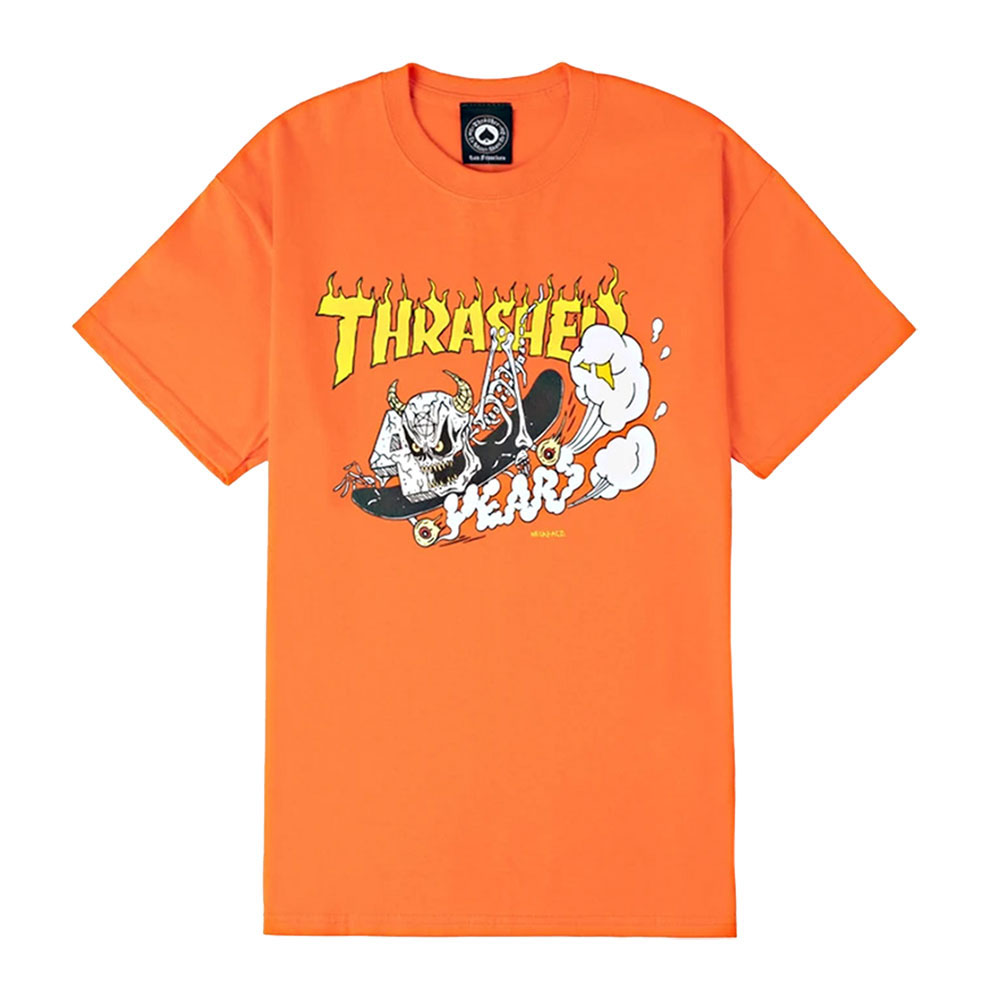 Thrasher 40 Years Neckface Orange Men's T-Shirt
