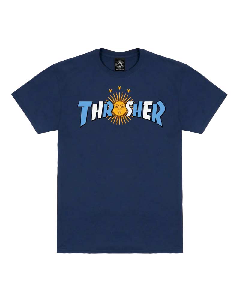 Thrasher Argentina Estrella Navy Ανδρικό T-Shirt