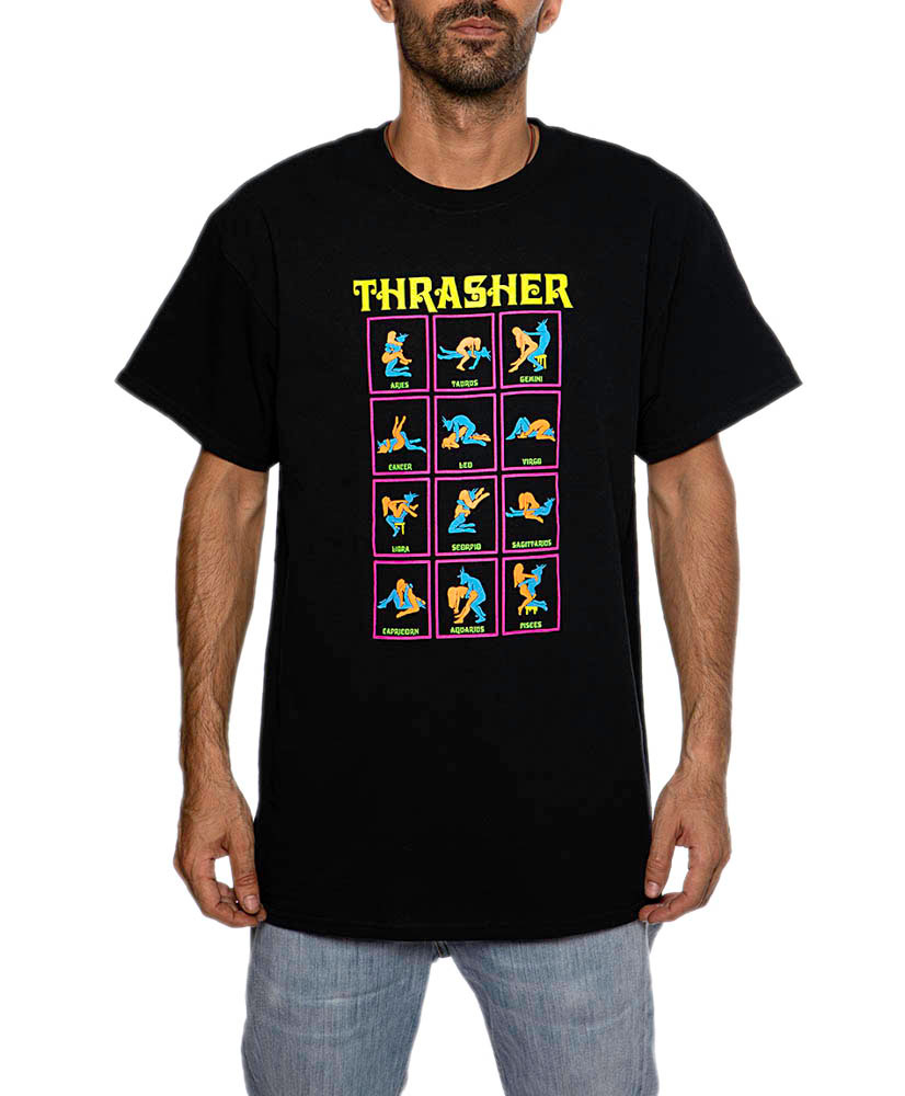 Thrasher Black Light Black Ανδρικό T-Shirt