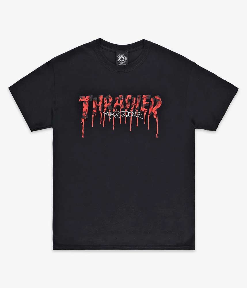 Thrasher Blood Drip Black Men's T-Shirt