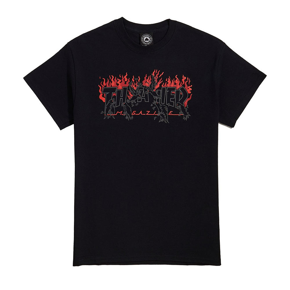 Thrasher Crows Black Ανδρικό T-Shirt