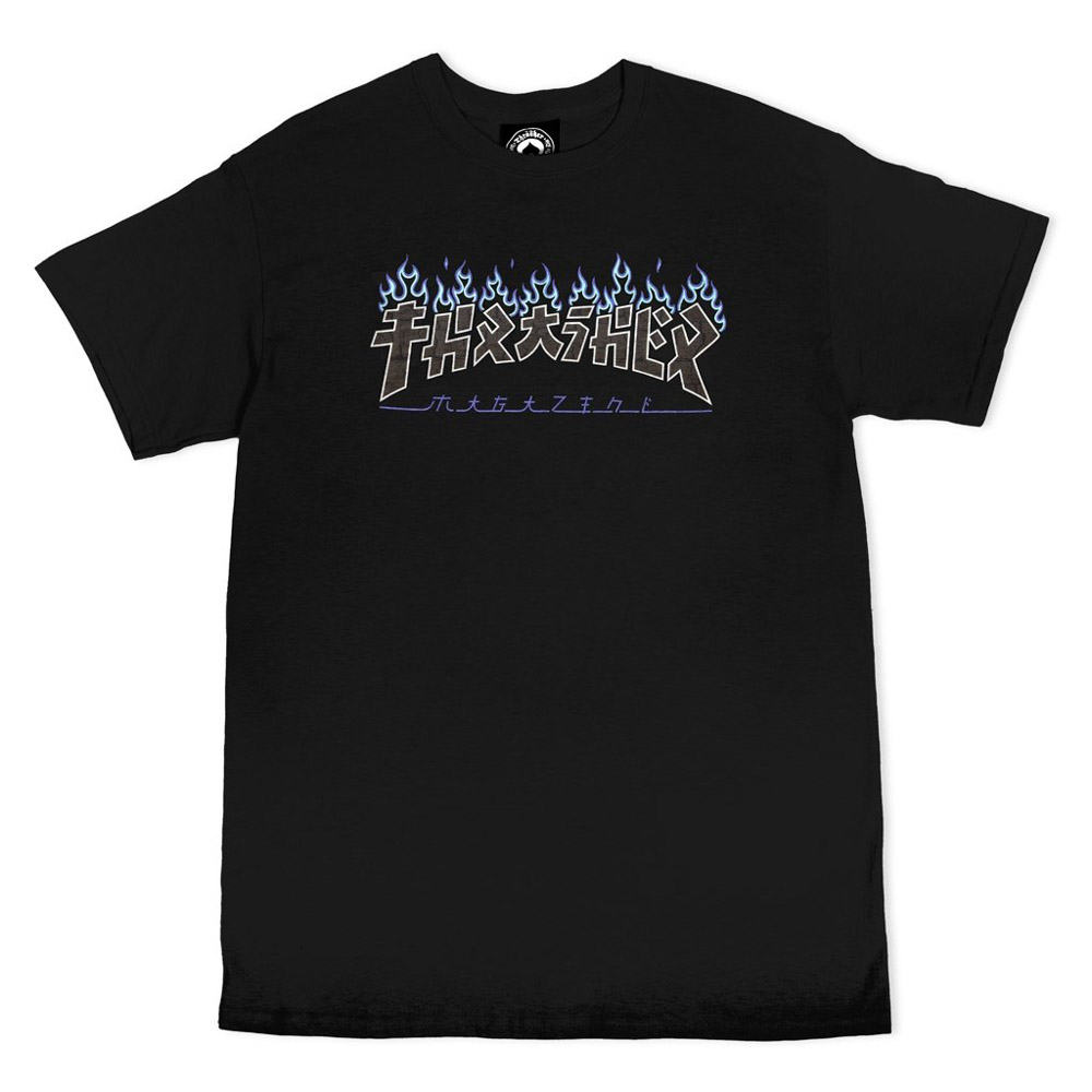 Thrasher Godzilla Charred Logo Black Ανδρικό T-Shirt