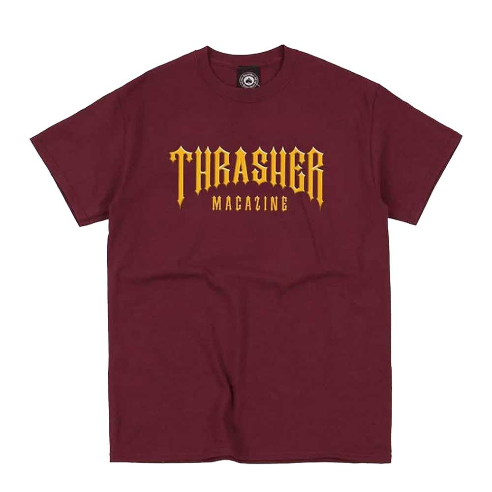 Thrasher Low Low Logo Maroon Ανδρικό T-Shirt