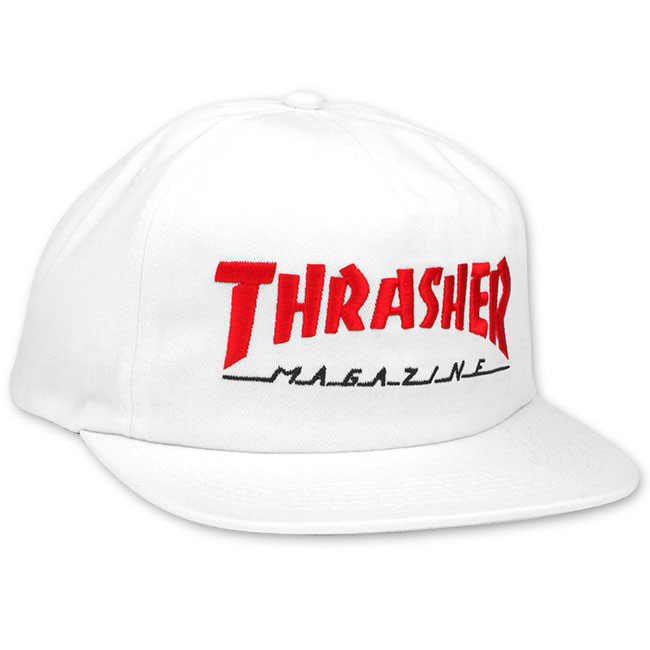 Thrasher Mag Logo 2 Tone White Red  Ηατ