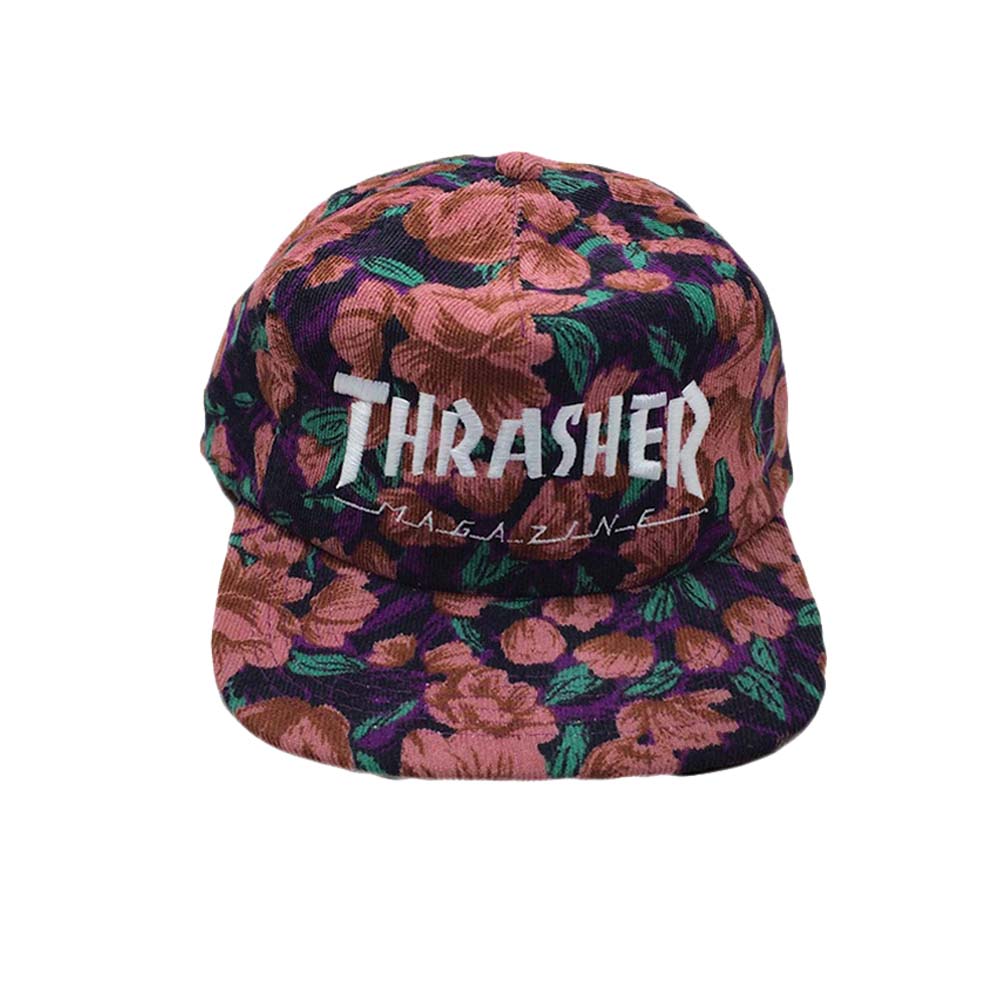 Thrasher Mag Logo Pink Floral Hat