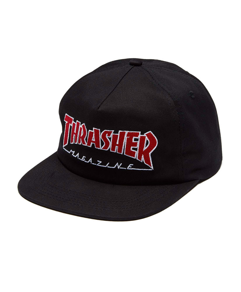 Thrasher Outlined Snapback Black Καπέλο