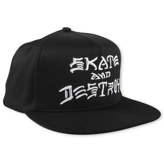 Thrasher Sad Embroidered Snapback Black Καπέλο