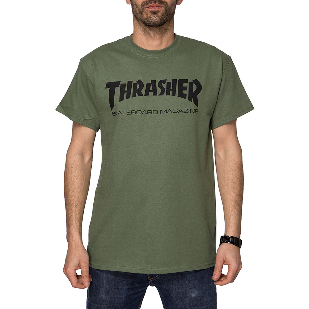 Thrasher Skate Mag Army Men's T-Shirt