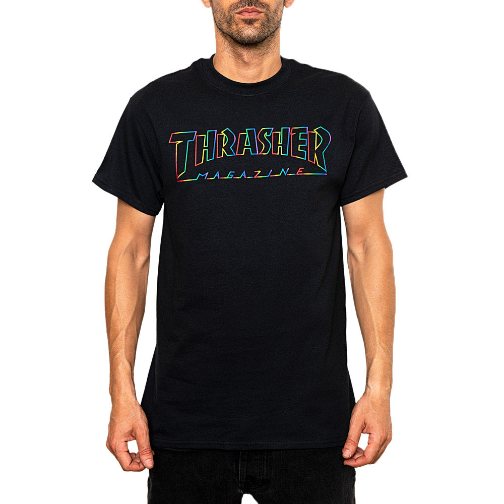 Thrasher Spectrum Black Ανδρικό T-Shirt