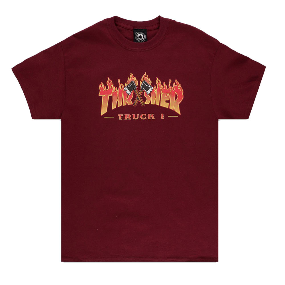 Thrasher Truck 1 Maroon Men's T-Shirt
