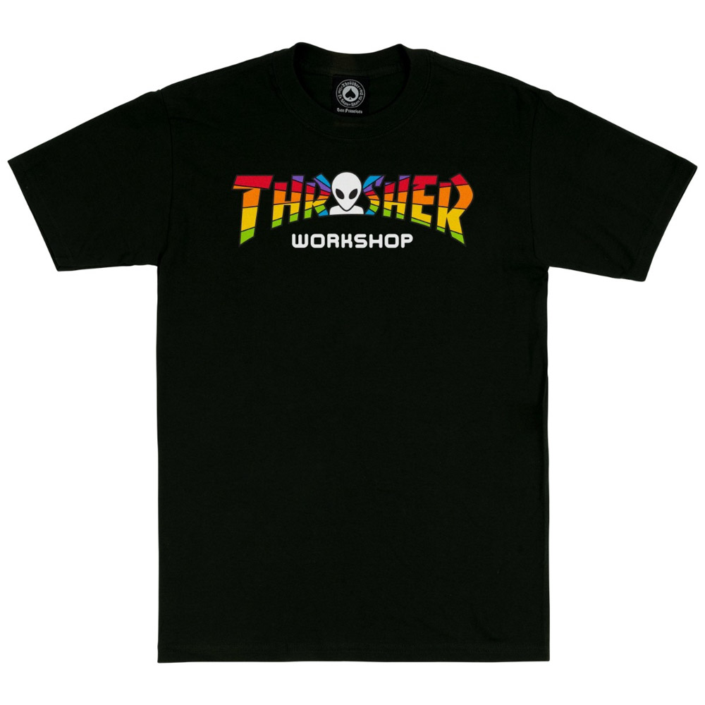 Thrasher X Aws - Spectrum Black Men's T-Shirt