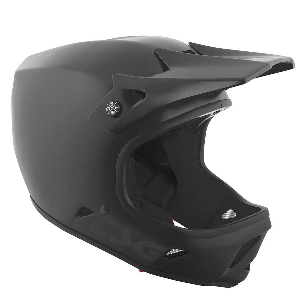TSG Advance Solid Color Satin Black Helmet