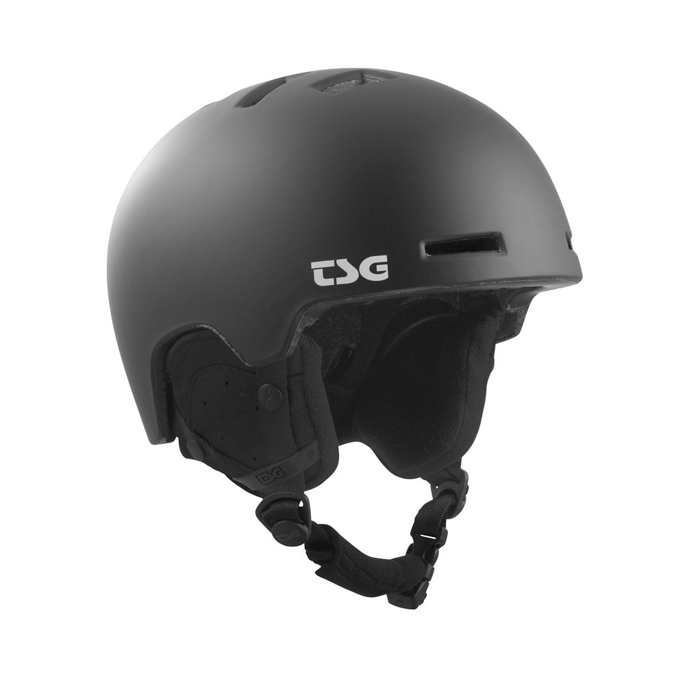TSG Arctic Nipper Maxi Solid Color Satin Black Youth Helmet