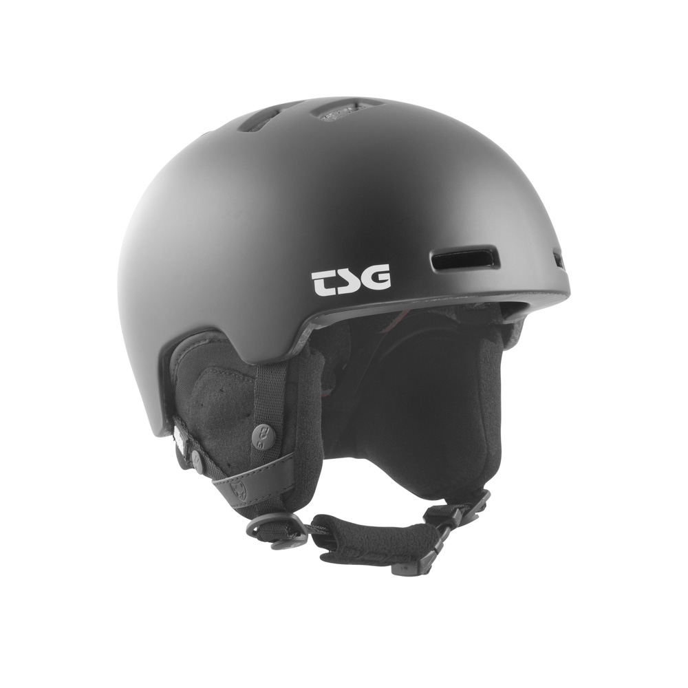 Tsg Arctic Nipper Mini Solid Color Satin Black Kids Helmet