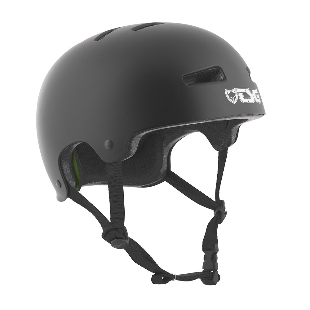 TSG Evolution Asian Fit Solid Color Black Helmet