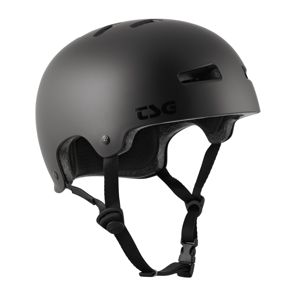 TSG Evolution Solid Color Satin Dark Black Helmet