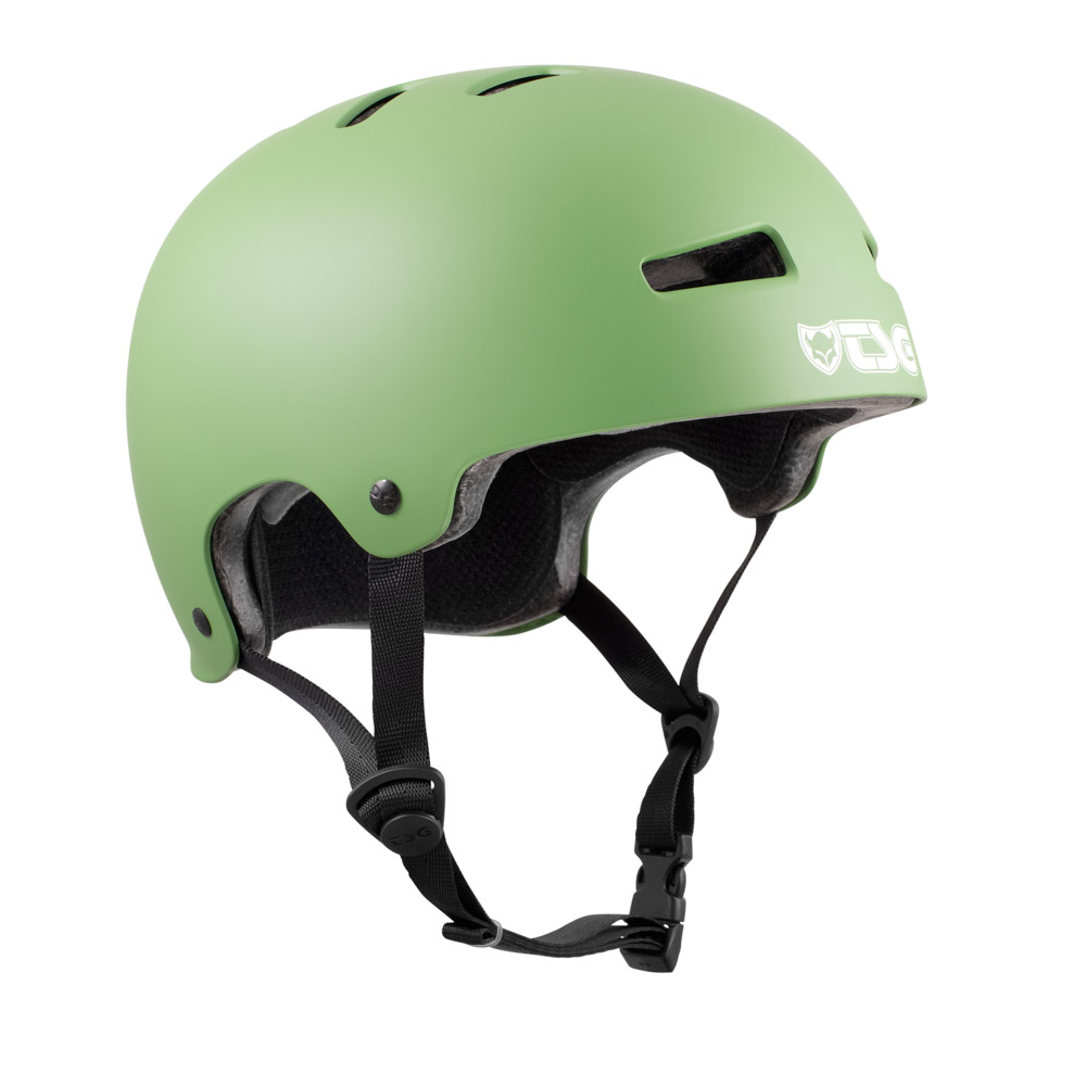 TSG Evolution Solid Color Satin Fatigue Green Helmet